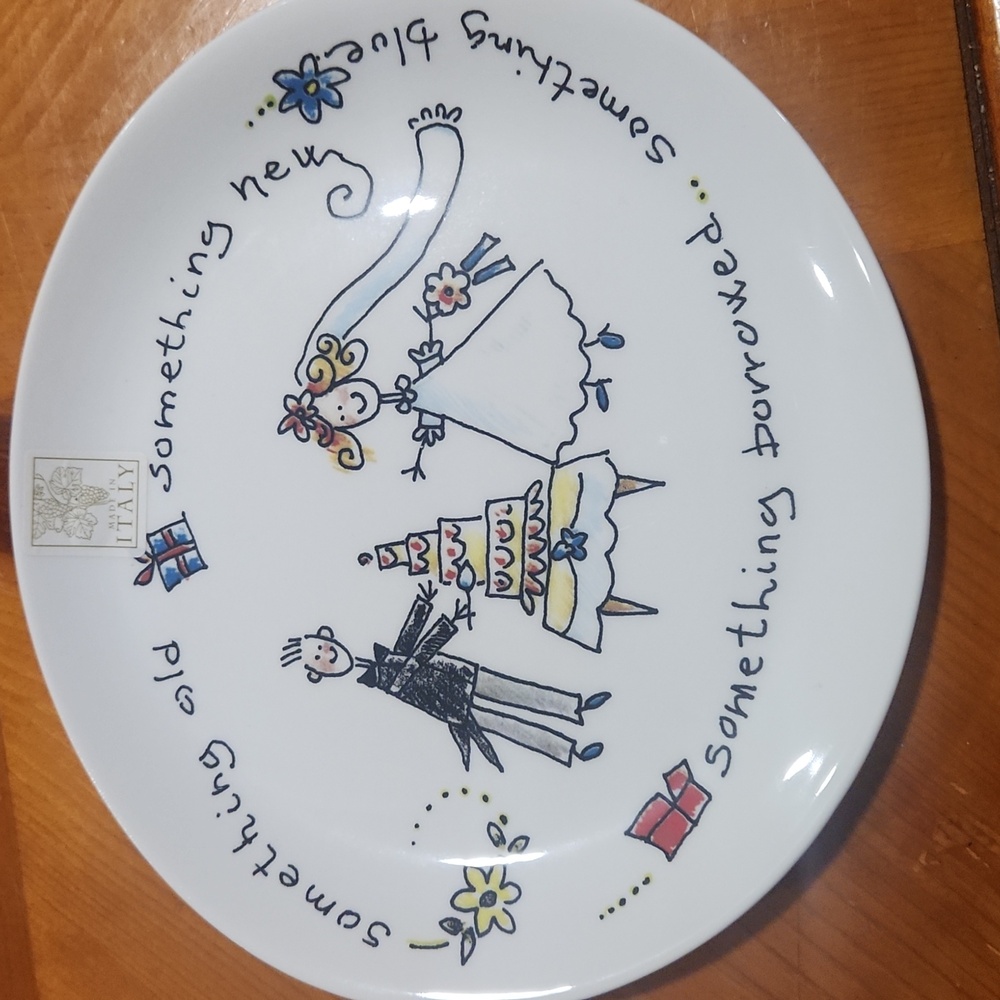 Vintage Collectible Wedding Plate